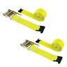 66197 Boxer Tools Pcs Ratchet Strap Flat Hooks Flatbed 766823661971