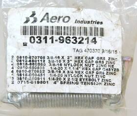 0311-963214 Aero Easy Cover Hardware Pack For Aluminum Upper/ Cross Arms 9719