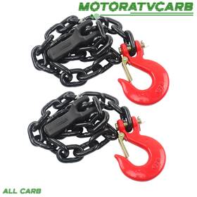 Mot4555138 All-carb Trailer Safety Chain 3/8 Inch 25000lbs G70 Hook Buckle 2pcs 36 G80