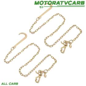 Mot5635066 All-carb J Hook Chain 5/16in 8ft G80 With Rtj Cluster Hook&grab 2pcs