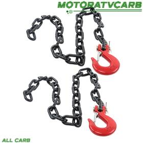 All-carb Mot5640472 All-carb Trailer Safety Chain 1/4 Inch 25000lbs G70 Hook Buckle 2pcs 36 G80