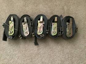 3200092 Ancra/lodi Straps/tie Downs- 5 16ft Etrack Ratchet-used-vgwc-wll 1000 Lb