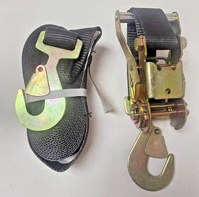 310999 Ashley Sling Progrip 2 Inch X27ft Ratchet Tie Down With Snap Hooks Made In Usa Brand New