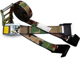 573.a230fh-camo Automan 2 Inch X 30 Flat Hook Ratchet Strap - 3 335 Lbs Working Load Limit Camouflage