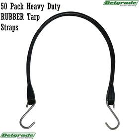 562.2015 Automann 50 Pack 15 Inch Heavy Duty Rubber Tarp Straps Tie Down Bungee Cords