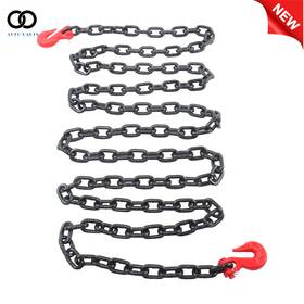Autoooparts Apo343752 5/16ftft 14ft G80 Trailer Hitch 4900lbs With Hooks Safety Tow Chain Hook