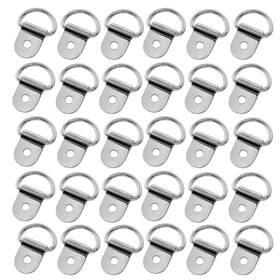 Auvotuis Auvo2023101807 30 Pcs Heavy Duty D Ring Silver Tie Down Anchor 36 X 20mm Hardware Set