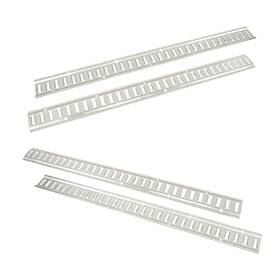 Bck40546k Backye 4pc Durable Carbon Steel E Track Tie Down Rail Kit Silver Galvanized Replacement