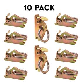 A10218r Boxer Tool Heavy Duty Steel E-track O Ring Tie-down Anchors For Tiedown System 10pc