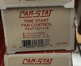 Fa47ts7110 Cam-stat F47ts Series Fan Control With Time Start 120/240