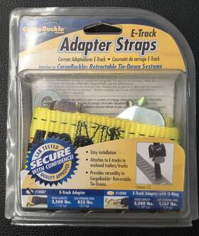 Cargobuckle F14088 E-track Adapter Straps With O-ring Retractable Tie-downs