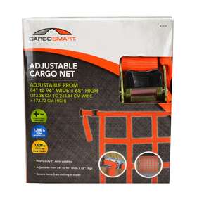 Cargosmart 691196944836 Adjustable Cargo Net Connects To X-track And E-track Systems Safe