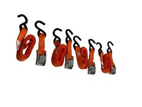 Cb16sh Dawson 1 Inch X6ft Orange Cam Buckle Strap With S-hooks 100 Pack