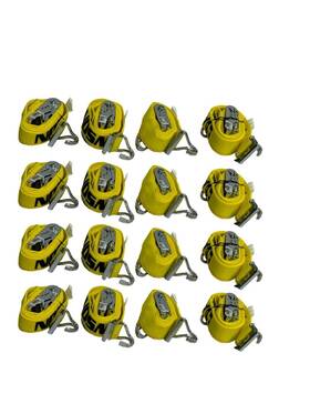 Er12wh Dawson 12ft E-track Ratchet Strap With Wire Hook 16 Pack