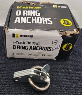 Crseafh10 Dc Cargo Qty 8 2 Inch E Track Tie-down O-ring Fitting Heavy Duty