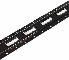 4pvet4 Dc Cargo Mall Four 4-ft E Track Tie-down Rail Black Powder Coated Steel Etrack Tiedowns