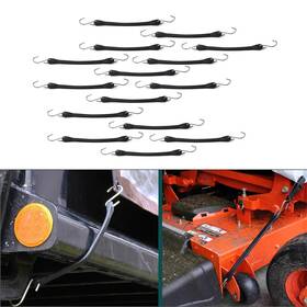 Dictorcoltd 550748627170 10 Inch Heavy Duty Rubber Tarp Straps Tie Down Bungee Cords With Hooks Gz