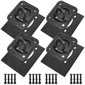 Dk-ctr-4pc-us Digank Recessed D Ring Tie Down Anchors 4 Pack 6 000 Lbs Heavy Black 4pcs