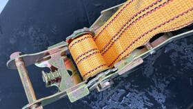 23402230 Doleco 3 Inch X 5ft Yellow Ratchet Strap Wll 5000 Lb