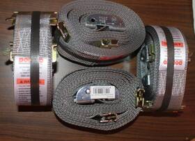 33500216 Doleco 4 Pack 2 Inch X 16ft Series E Cam Buckle Strap Grey