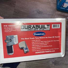 1802061 Donovan Durabuilt 600w 90 1 Tarp Motor With Chrome Cover - 3 Yr Warranty