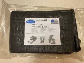 C19318 Donovan 75 Inch X 15 Ft Mighty Mesh Asphalt Lumite Dump Truck Tarp Black
