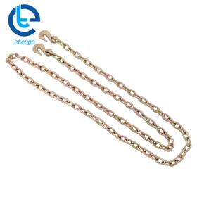 890905 Etecgo G70 Transport Binder Chain Grade 70 Truck 5/16 Inch 12ft With Grab Hooks 4700 Lbs
