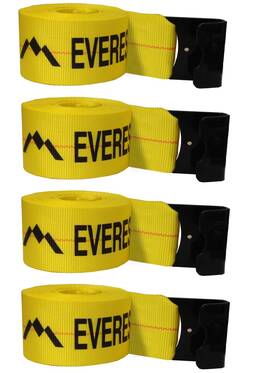 C2047-f Everest 4 Pk Inch X 30ft Winch Straps Heavy Duty Tie Down Truck 16200 Lbs Bs