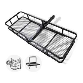 K-vacc011u Fieryred Folding Steel Mesh Cargo Carrier Luggage Basket With 500lb Capacity Used