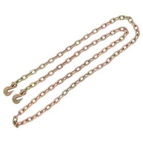 In4531995al Findmall Transport Binder Chain Grade 70 Truck 5/16 Inch 12ft With Grab Hooks 4700 Lbs G70
