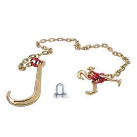 In6220188al Findmall W/ 15 Inch Jrt Grab Hook 5/16 6ft Tow Chain Transport J G80 5400lbs