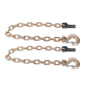 Findmall In6230250al 2 Pack 21 000 Lbs Trailer Safety Chains 3/8ftft 35ft G80 Tow Chain With Hooks