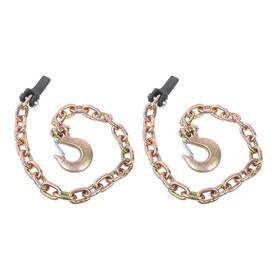 Globalmart-top Gt9691500 2 Pack Trailer Safety Chains With Hooks 3/8ftft 35ft 21 000 Lbs G80 Tow Chain