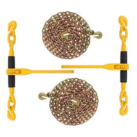 Gps2784600 Golfpartstore 2 Pcs Chain And Bundle Kit With 20ft Ratchet Binder 7100lbs G80 5/16 Inch -3/8