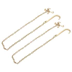 Gps5528744 Golfpartstore 2 Pack Tow Chain 5/16 Inch 8ft With 15 Jrt Hook Grab 4700lbs G80 J