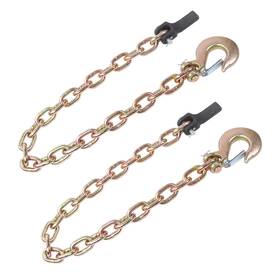 Golfpartstore Gps5538000 2 Pack 21 000 Lbs 3/8ftft 35ft G80 Tow Chain With Hooks Trailer Safety Chains