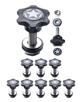 Gpca Star8pc Gp Star Thumb Screws M8 Bolt Set For Easy Bronco Top 8-pack Thumbscrew Only