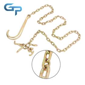 Gre265810 Greatparts 5/16 Inch 8ft 4700lbs J Hook Chain G80 Tow With 15 Jrt G70 Grab