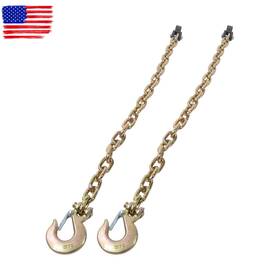 Gaa2879325 Gurdtopo G70 Hook Gold With Chain Buckle 2pcs 36 Inch G80 Trailer Safety 3/8 25000lbs Wll
