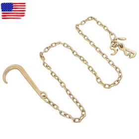 Ego4837742tl Handdo 5/16in 8ft G80 Chain 4700lbs With Rtj Cluster Hook And Grab J