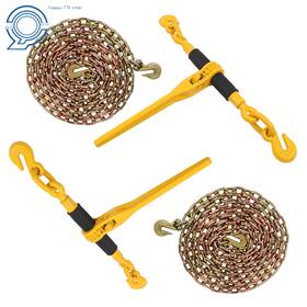 Hp80325 Happy19star 2 Pcs Ratchet Binder 5/16 Inch -3/8 With 20ft Chain G80 And Bundle Kit 7100lbs