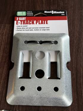 56750 Haul Master 2 Slot E-track Plate Heavy Duty Cargo Tie Down Truck Trailer Van