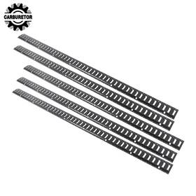 Hgf174892 Home-garden-fix 8 Feet Long E Track Rails Black Finish 5 Pack For Cargo Management System