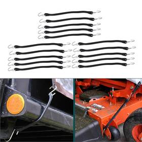 Hukyu 550742799972 New 15 Inch Heavy Duty Rubber Tarp Straps Tie Down Bungee Cords With Hooks Gz