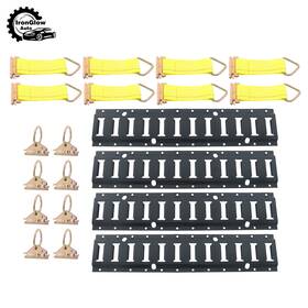 Iga7030548 Ironglow Auto Black 20 Pack 2 Foot E Track Rails Powder Coated Fit For Cargo Trailer Tie Down