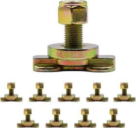 Jn-1277 Jingnan 10 Pcs Cargo Control L Track Threaded Bolt Double Stud Fitting 5 500 Pounds