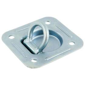 04526 Keeper Heavy Duty Square Flip Ring Trailer Tie Down Hardware Anchor 4-7/16 Inch