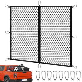 Kilwani 4ft-nylonnet Cargo Net For Pickup Truck Bed 4ft 4 Feet Stretchable To 7 Black