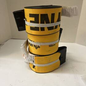 Kinedyne 791001484974 4 Inch X 30ft Winch Strap With Flat Hook Gold Pack Of 3
