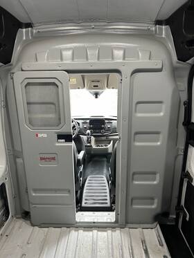 2256 Knapheide Lightly Used Partition Ford High Roof Transit With Door